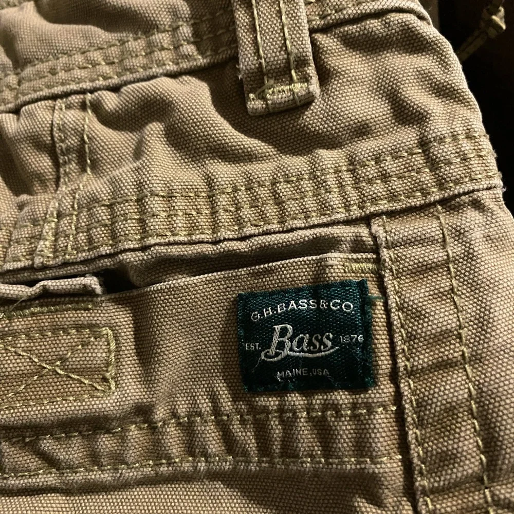 G.H. Bass & Co. Men's Canvas Cargo Shorts Size 32X30